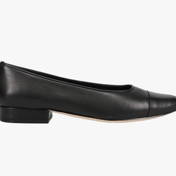 NWT Vaneli Black Nappa Leather Flats Cushioned Insole Size 10M - Picture 2 of 6